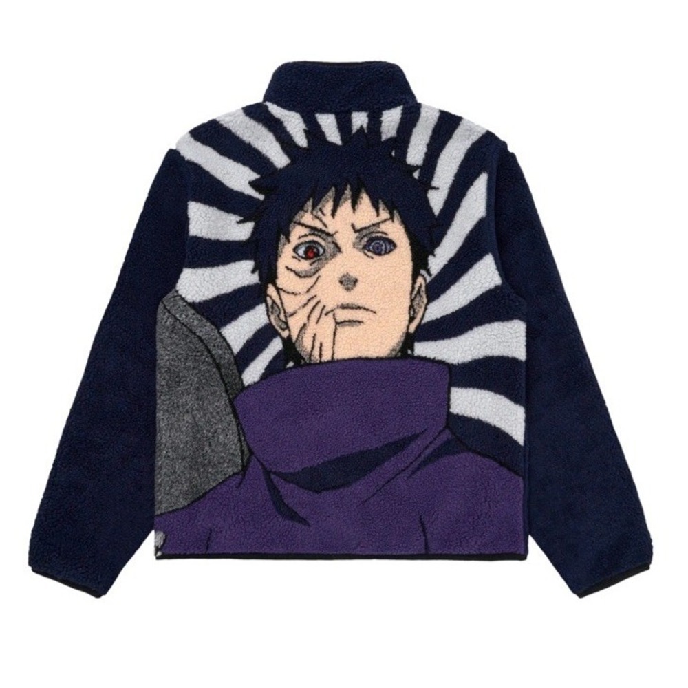 HYPLAND  SHIPPUDEN OBITO SHERPA‎ JACKET (NAVY) Size 3XL Anime Naruto shippuden
